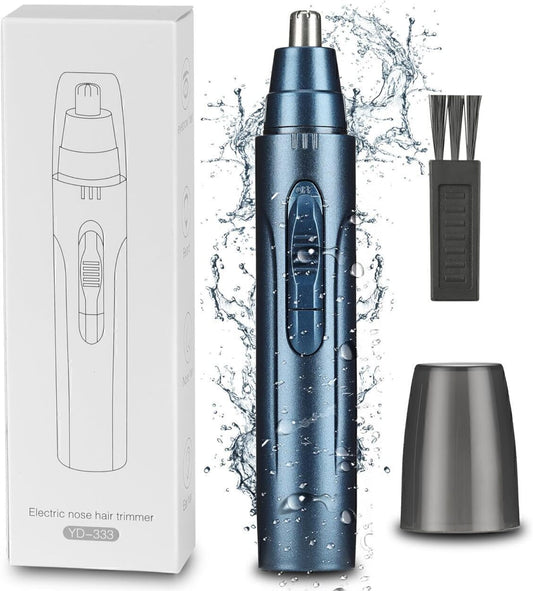 Nose Hair Trimmer Dual-Edge Blades Hair Removal Ear Nose Trimmer, Blue