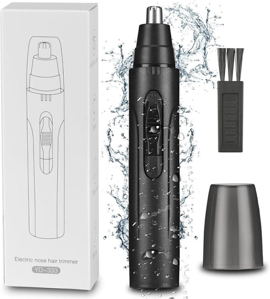 Nose Hair Trimmer Dual-Edge Blades Hair Removal Ear Nose Trimmer, BLK